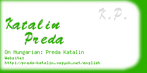 katalin preda business card